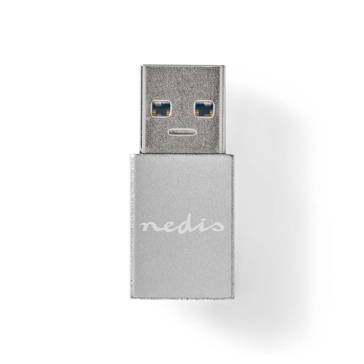 Nedis USB Type-C to USB 3.2 Type-A adapter, transmission speed up to 5 Gbit/s, nickel-plated connector, metal body