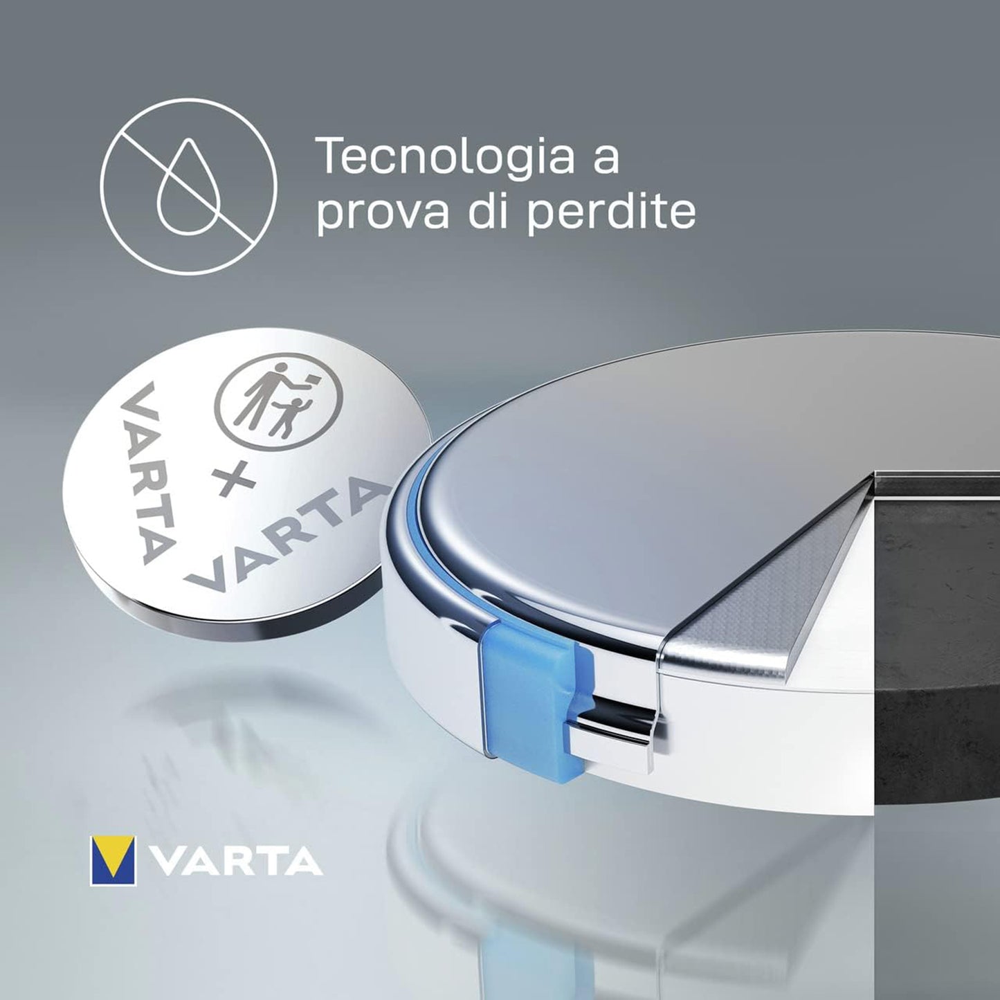 VARTA CR1220 Lithium coin cell battery 3V, flat cell, specialist, diameter 12.5mm