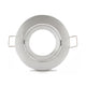 Alpha Elettronica Supporto satinato per lampada led, ghiera orientabile, GU10 - Ø83mm, supporto per lampadina