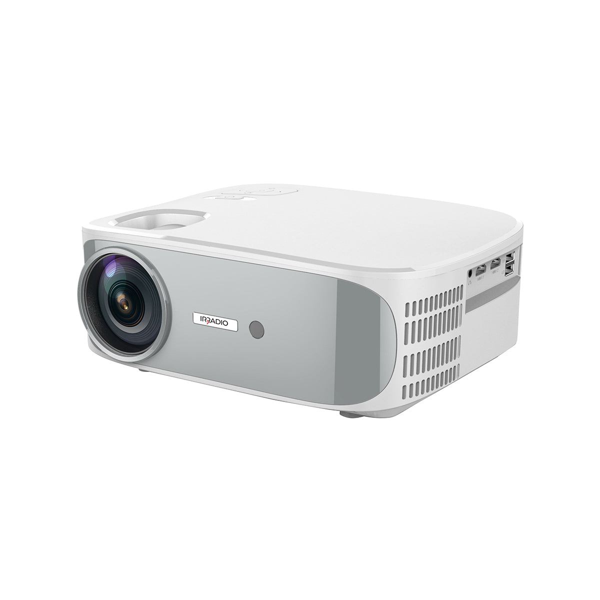 Irradio VPD-7000HDW Videoproiettore Full HD, 5.000 Lumen, Funzione Mirroring per Smartphone e Tablet, Proiettore con Tecnologia LCD e illuminazione a LED, Colore Bianco