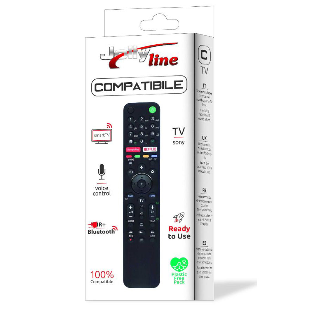 Jolly Line Sony compatible voice control smart TV remote control ready to use