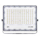 O.N Faretto solare da esterno con luce fredda, faro led con pannello solare e sensore per accensione automatica, lampada led da parete con fotovoltaico 4000K 2400lm