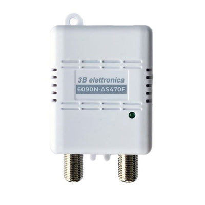 3B Elettronica Amplificatore switching da interno con 1 uscita, amplificatore antenna tv 6090N AS470F