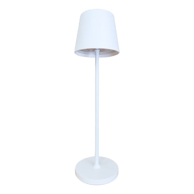 JOlight LED table lamp with rechargeable battery, white aluminum lampshades, touch switch, dimmable light intensity