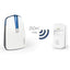 Thomson 513127 Wireless doorbell, complete wireless doorbell kit with nameplate and light, 150m range, 32 ringtones, waterproof doorbell