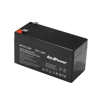 Alcapower 1.3Ah battery, hermetic rechargeable battery, 12V, 98x51x45 mm