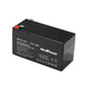 Batterie Alcapower 1,3Ah, batterie rechargeable hermétique, 12V, 98x51x45 mm