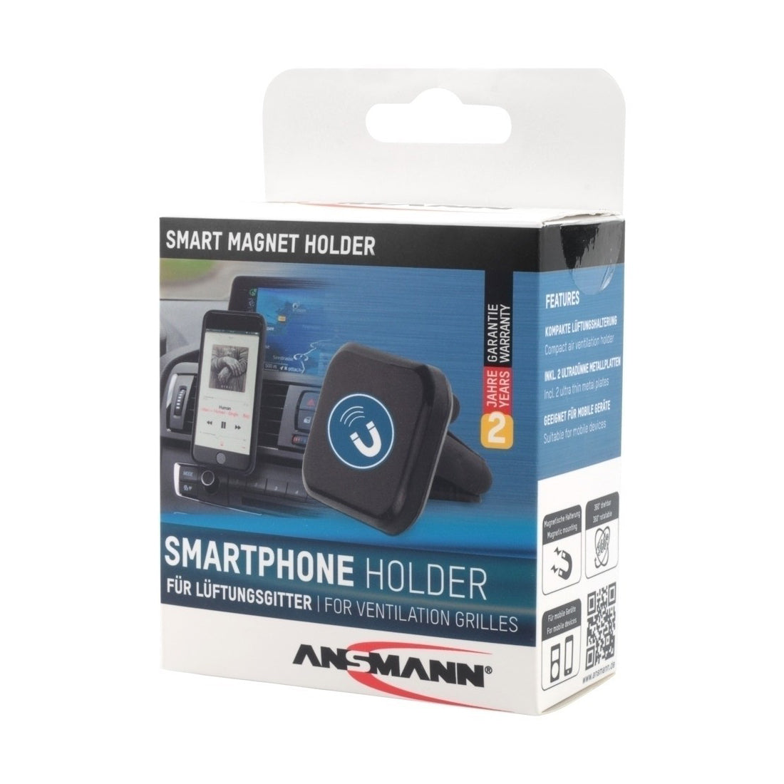 Ansmann Supporto per sfiato magnetico per smartphone 1700-0069