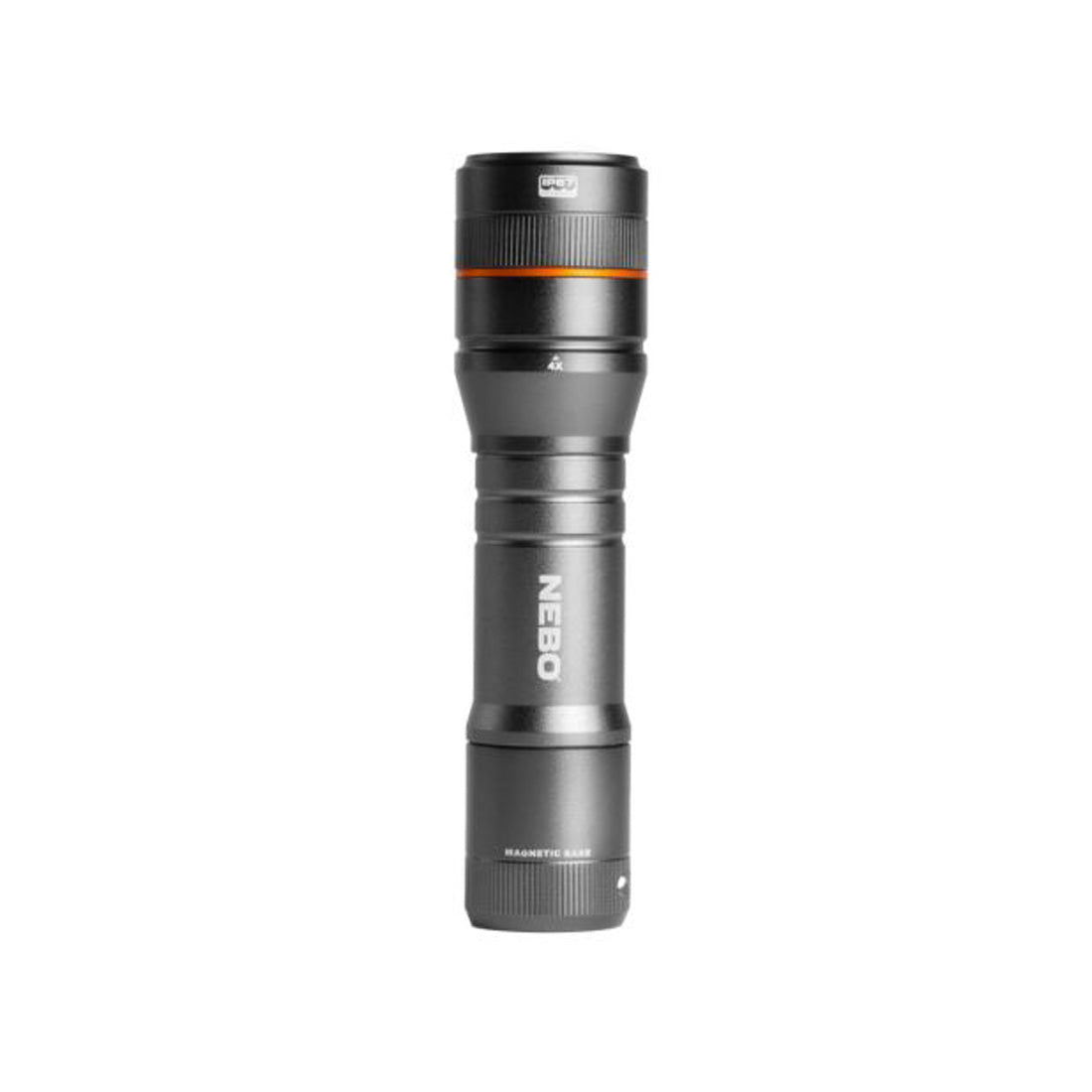 NEBO Portable professional flashlight, 4 light modes, magnetic base, waterproof with 500 lumen and battery included