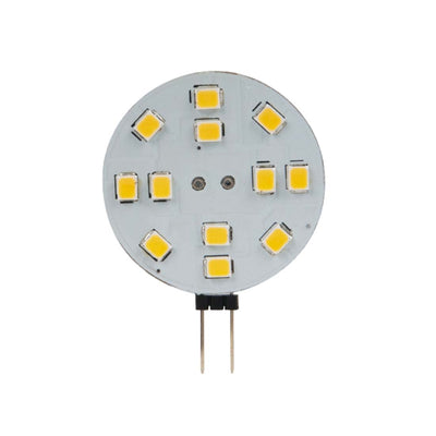 O.N Lampadina bispina LED smd, attacco G4, 2W, lampadina LED con luce calda naturale 4000K, 9-30Vcc