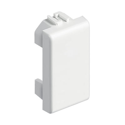 Bticino false pole, switch cap hole cover, white color in glossy plastic, Matix series