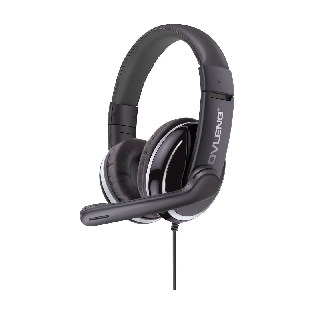 Karma Casque de jeu USB avec microphone, casque avec microphone, oreillettes réglables, 250x190x85 mm